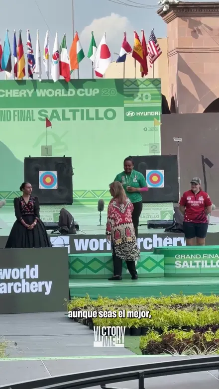 ¡LA VOZ DE NUESTRA MEDALLISTA DE PLATA!🥹#mundial #medalla #tiroconarco #saltillo #victorymesept26